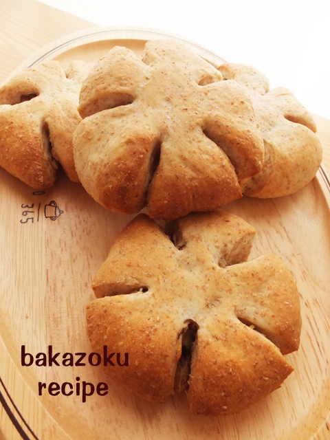 HB★お花のくるみパン レシピ・作り方 by バカゾクあいこ|楽天レシピ